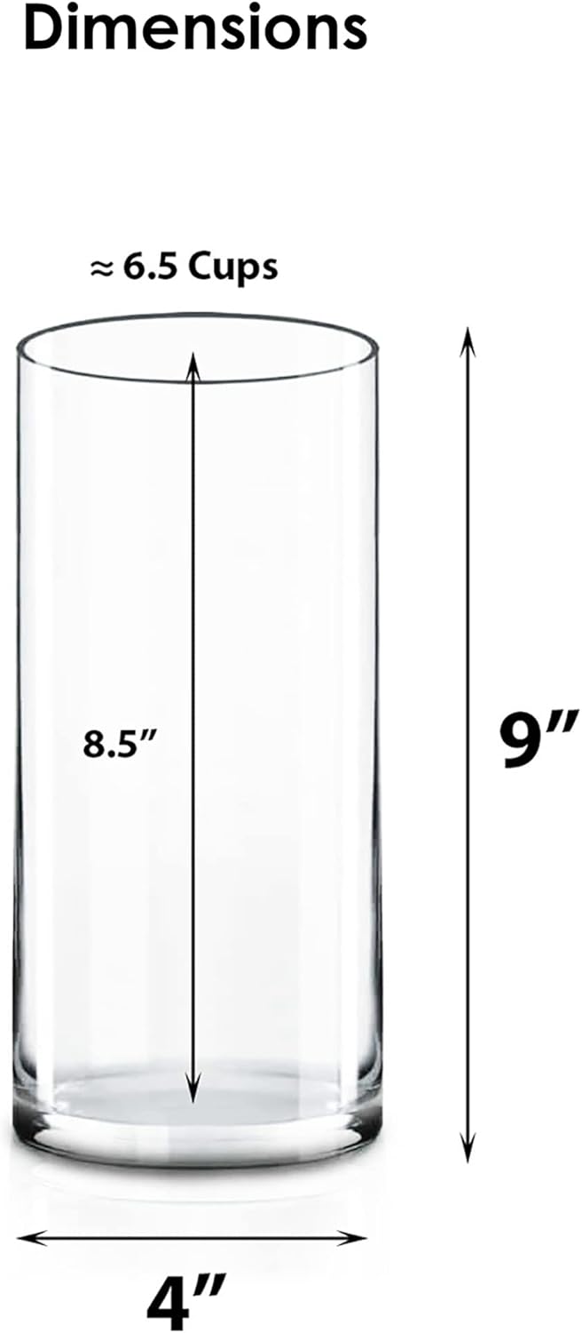 Clear Glass Cylinder Vase