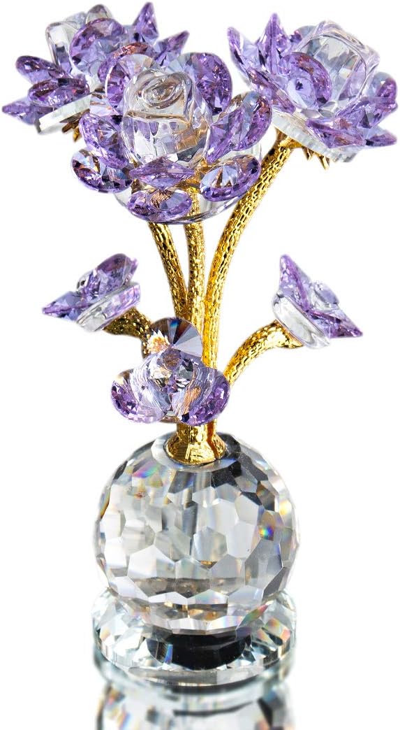 6" Glass Flowers with Stems Ornament