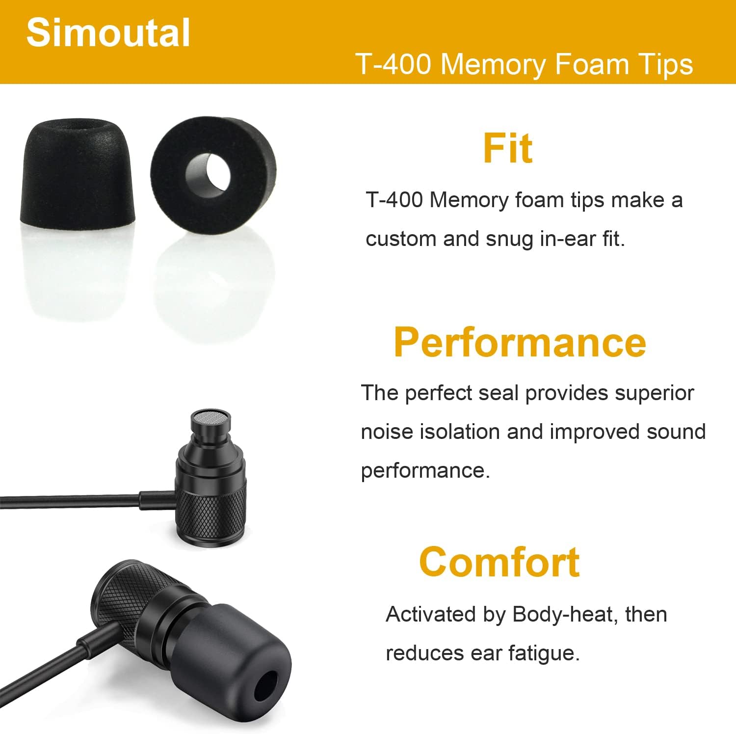 5mm Replacement Memory Foam Earplugs Sleeves