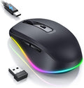 LED Wireless Mouse with Build-in Jiggler Mover