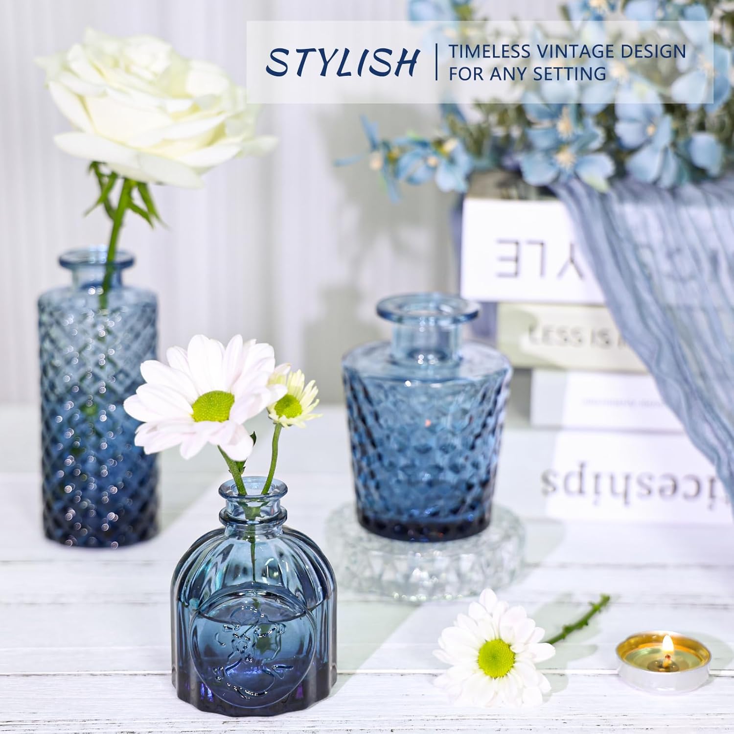 Glass Bud Vase Set of 12