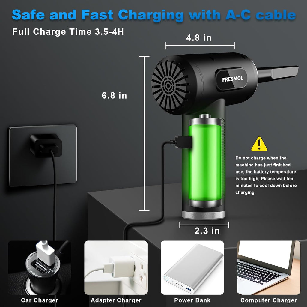 Electric Air Duster with LED Light