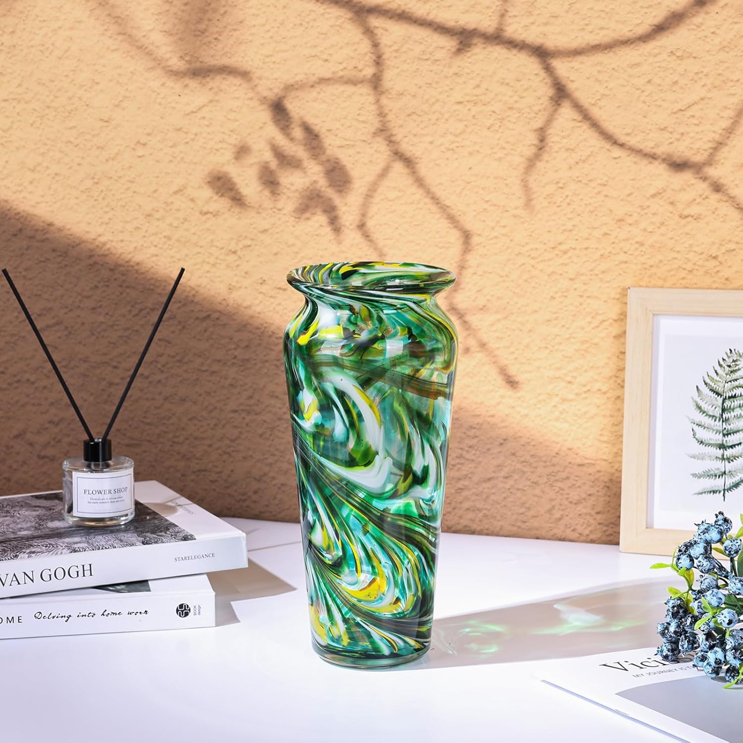 Blown Glass Vase for Home Deco