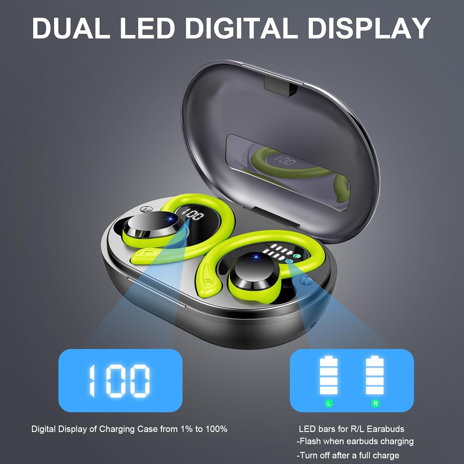 Bluetooth 5.4 Headphones Wireless Earbud