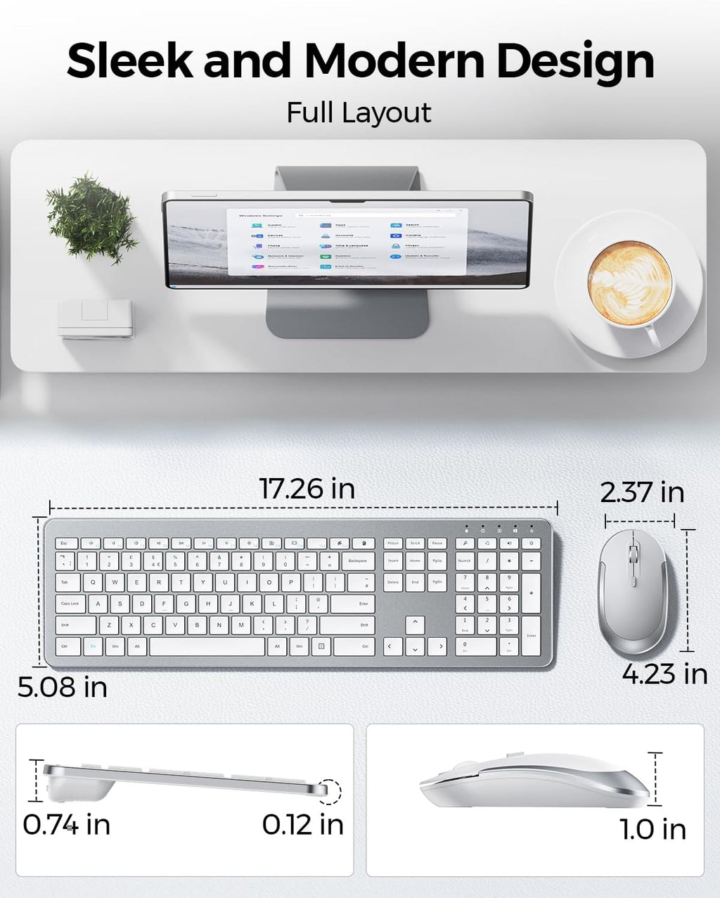 Wireless Keyboard and Mouse Combo