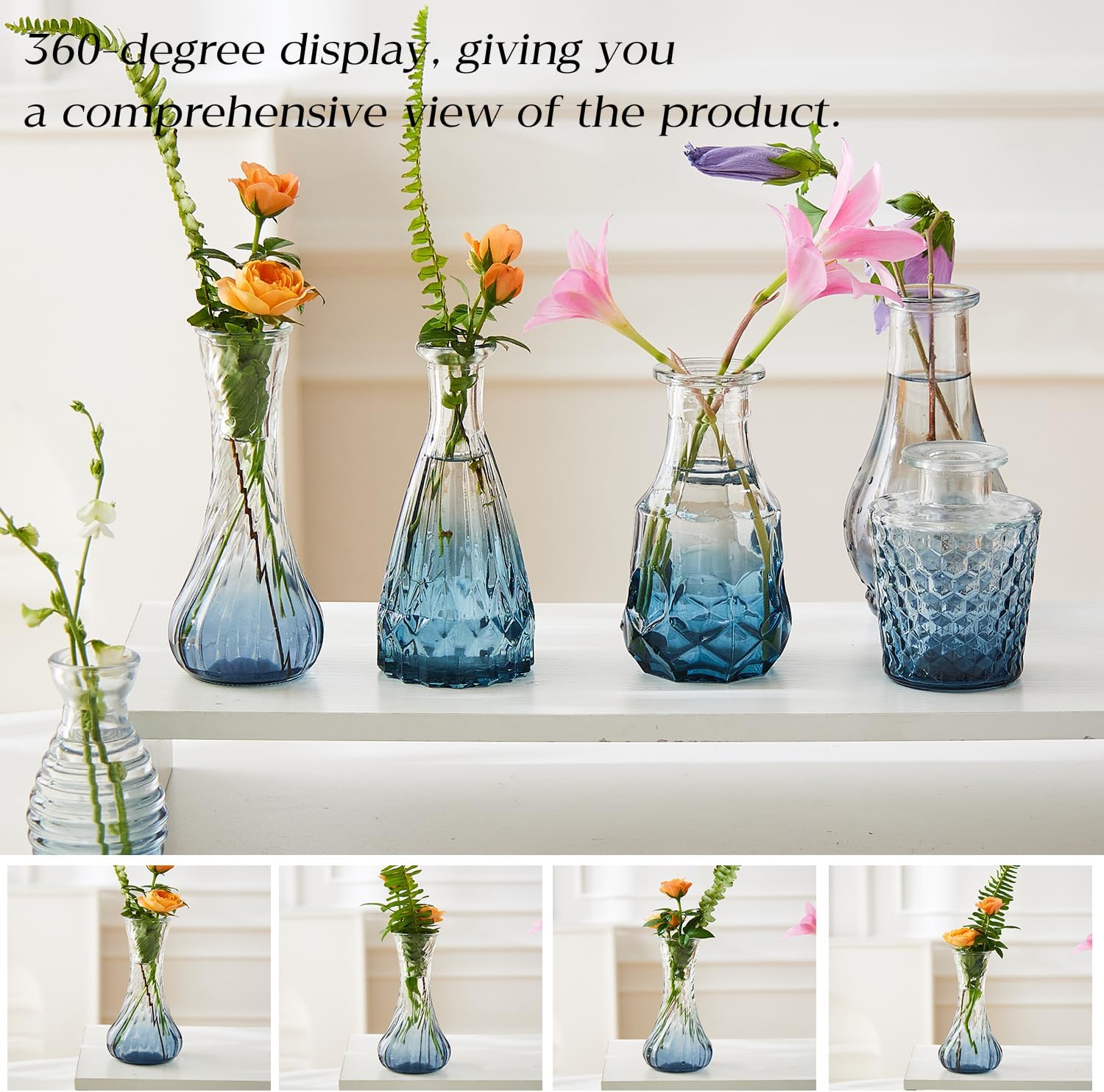 Glass Vase Set of 20