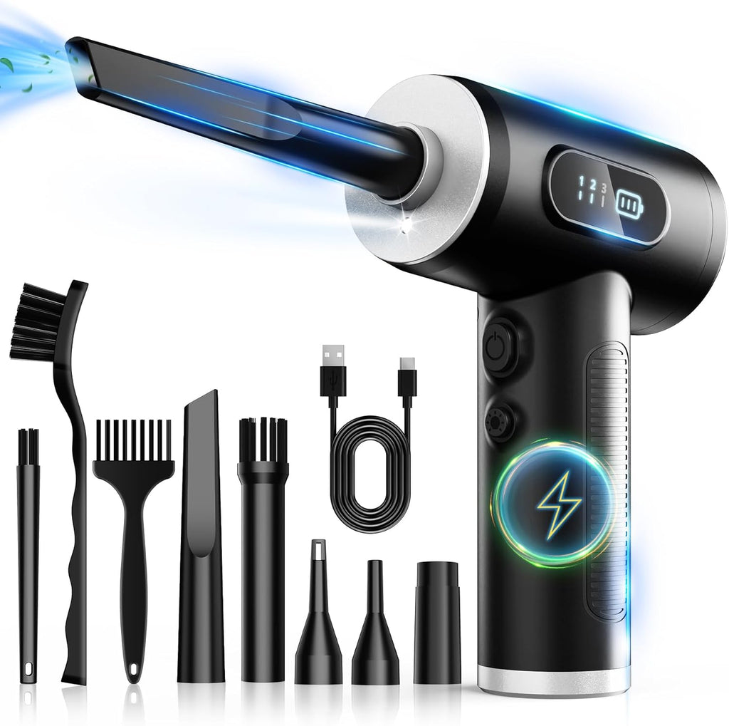 Electric Air Duster with LED Light