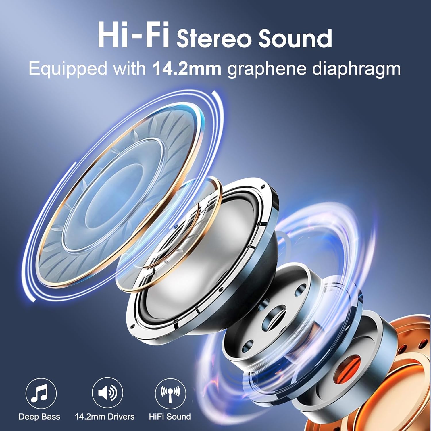 Deep Bass Bluetooth Earbuds