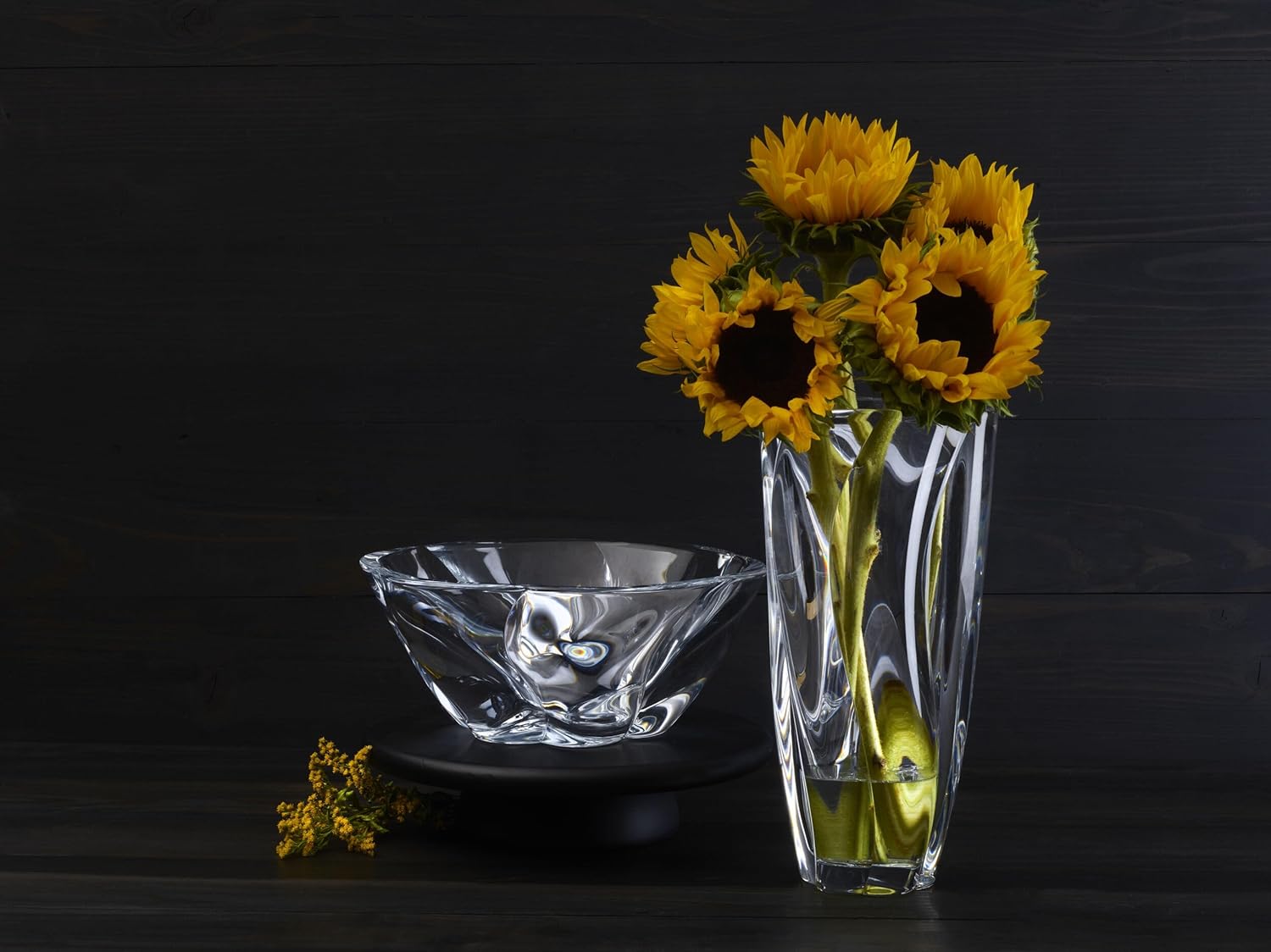 Crystal Glass Vase 12 Inch