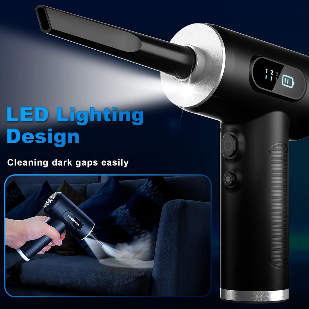 Electric Air Duster with LED Light