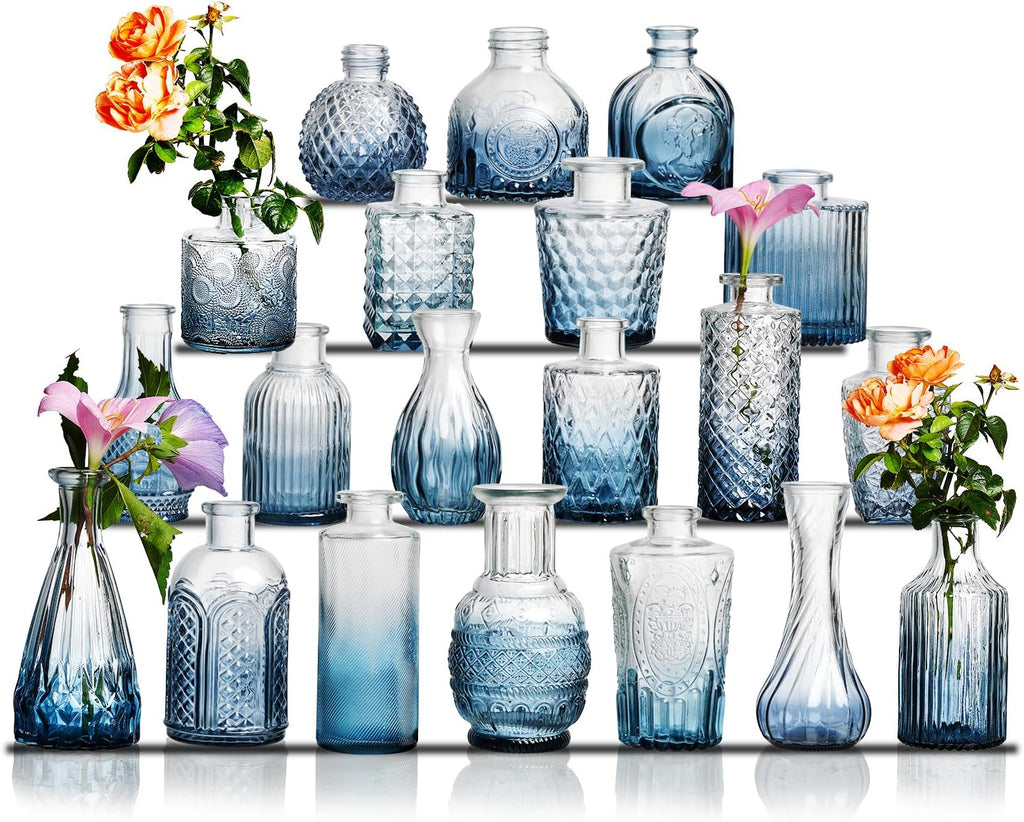 Glass Vase Set of 20