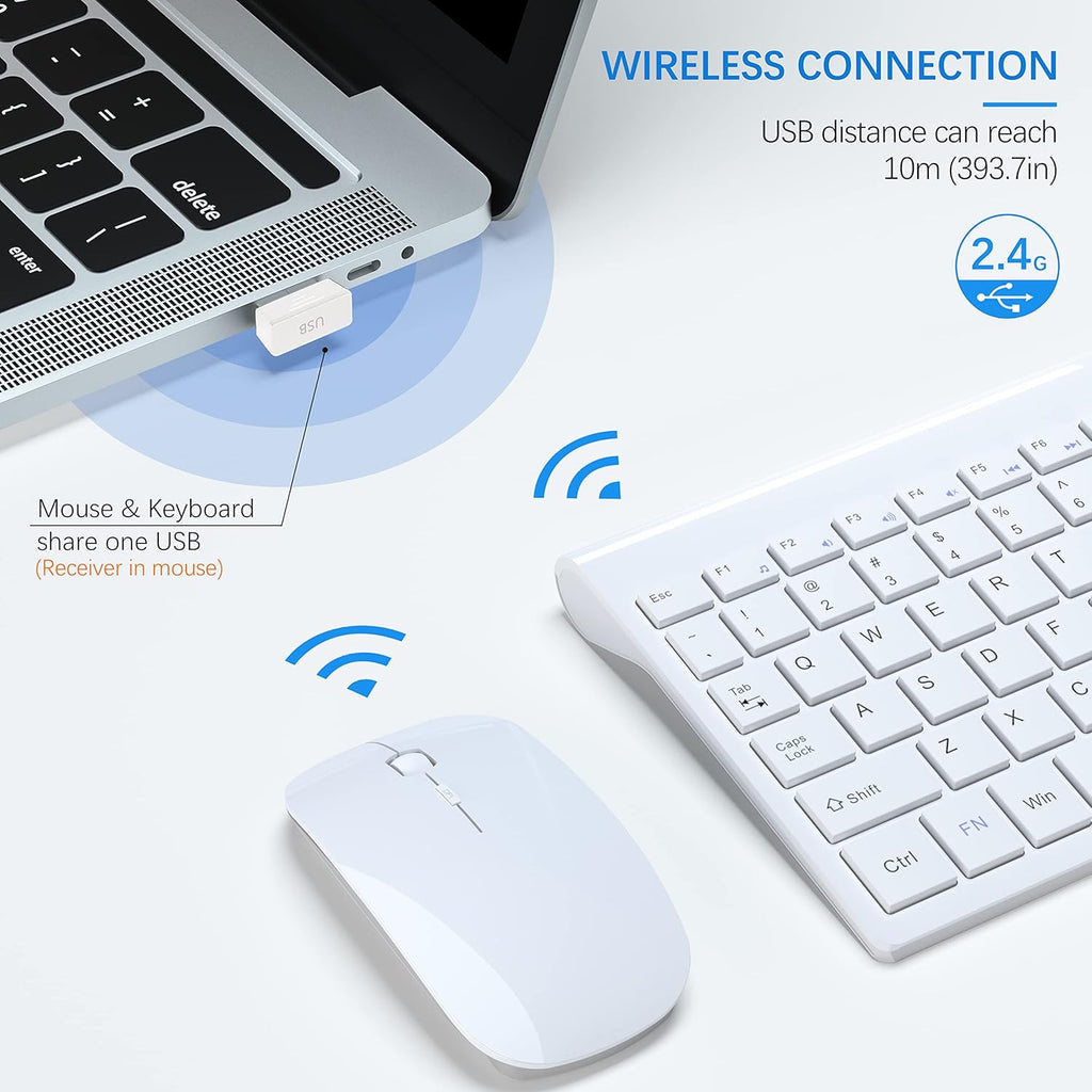 Wireless Keyboard and Mouse Ultra Slim Combo