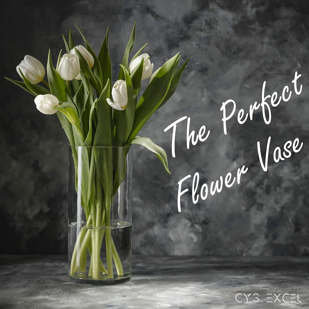 Clear Glass Cylinder Vase