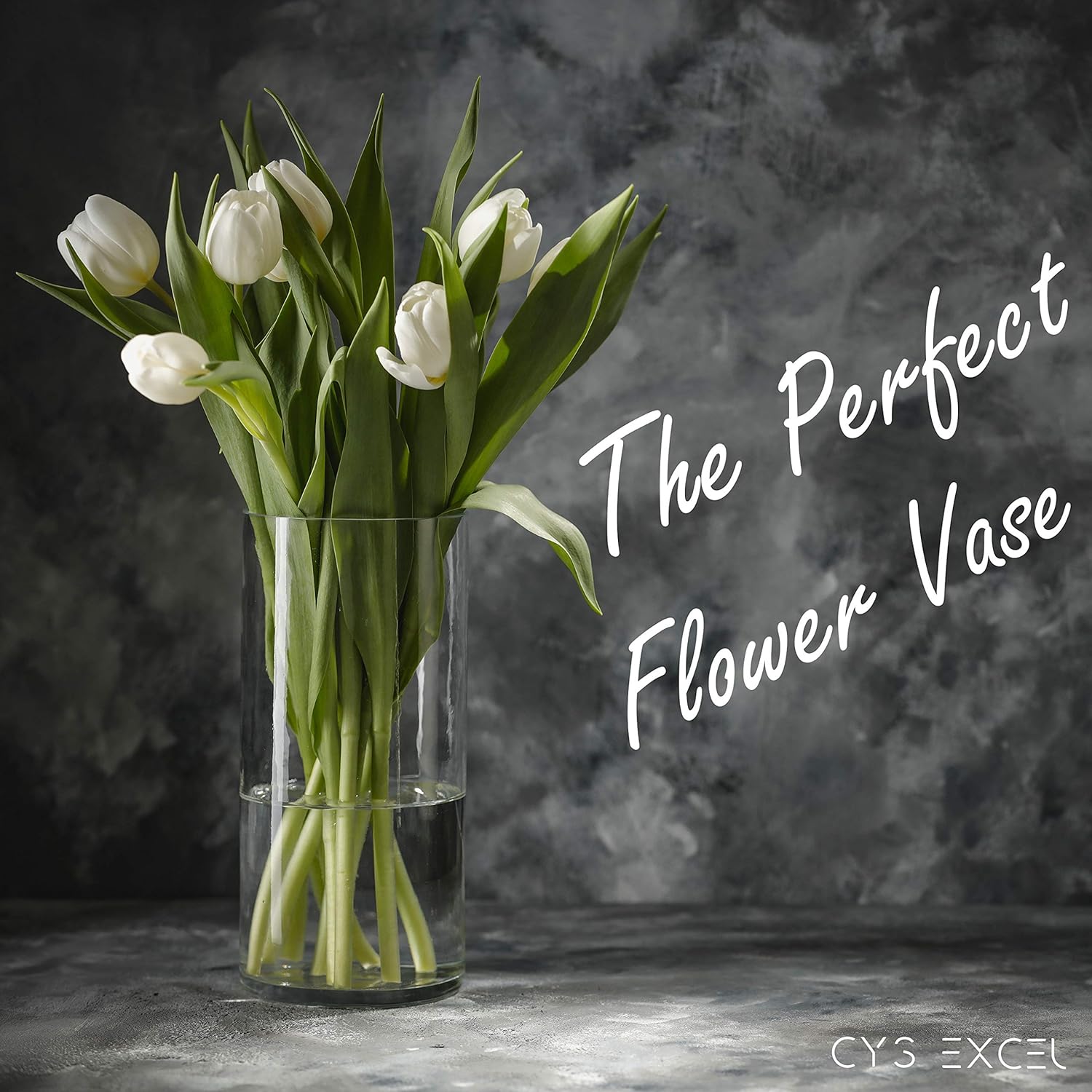 Clear Glass Cylinder Vase