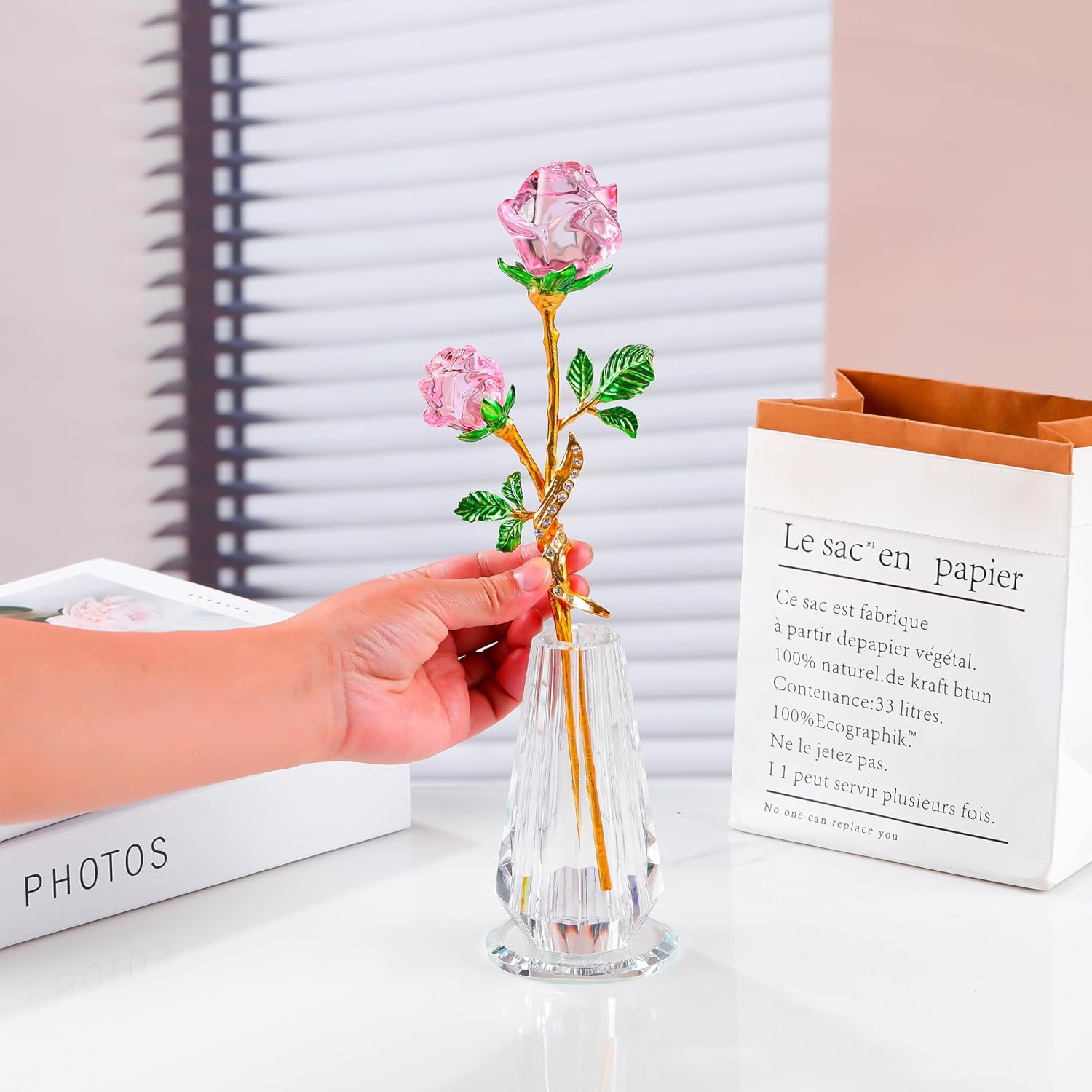 Handmade Glass Flower Vase